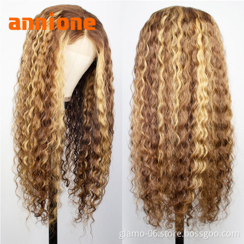 26 inch ombre  Virgin  Human Hair Lace Front Wigs,Cheap Wholesale Natural Human Hair Wigs For Black Women,Hd Lace Frontal Wig